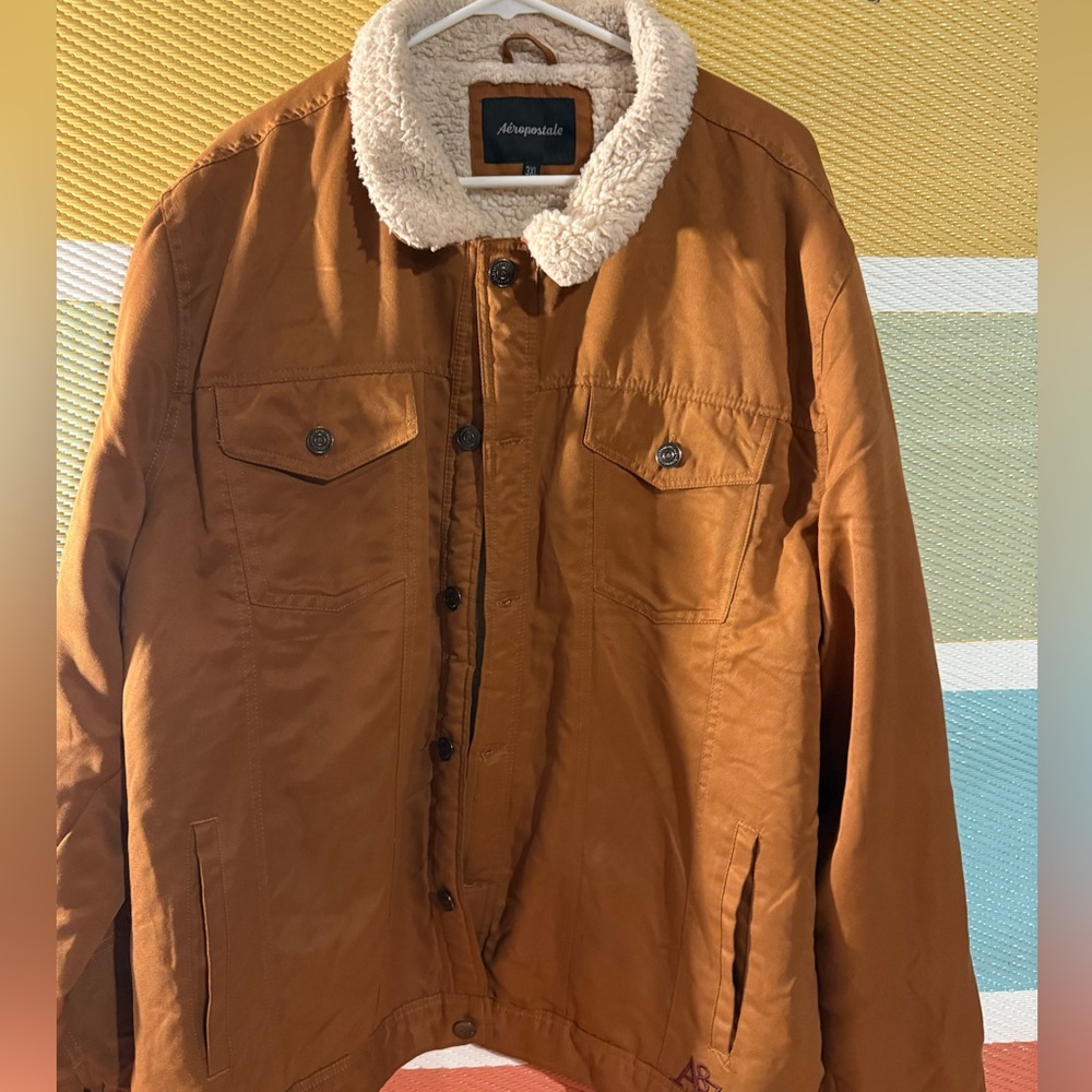 Mens Aeropostle Logo Fleece Jacket 3XL